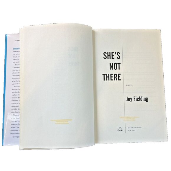 She's Not There: A Novel Hardcover By Joy Fielding - Picture 4 of 4
